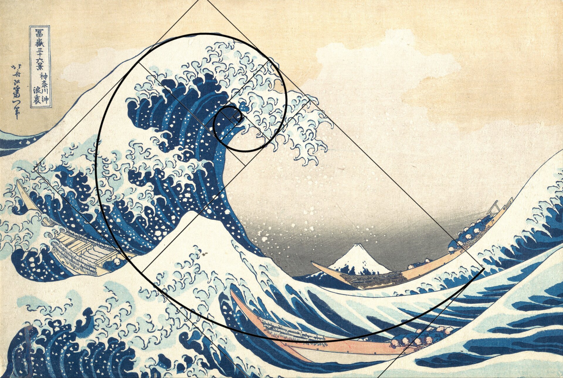 Wielka fala w Kanagawie – Hokusai Katsushika.