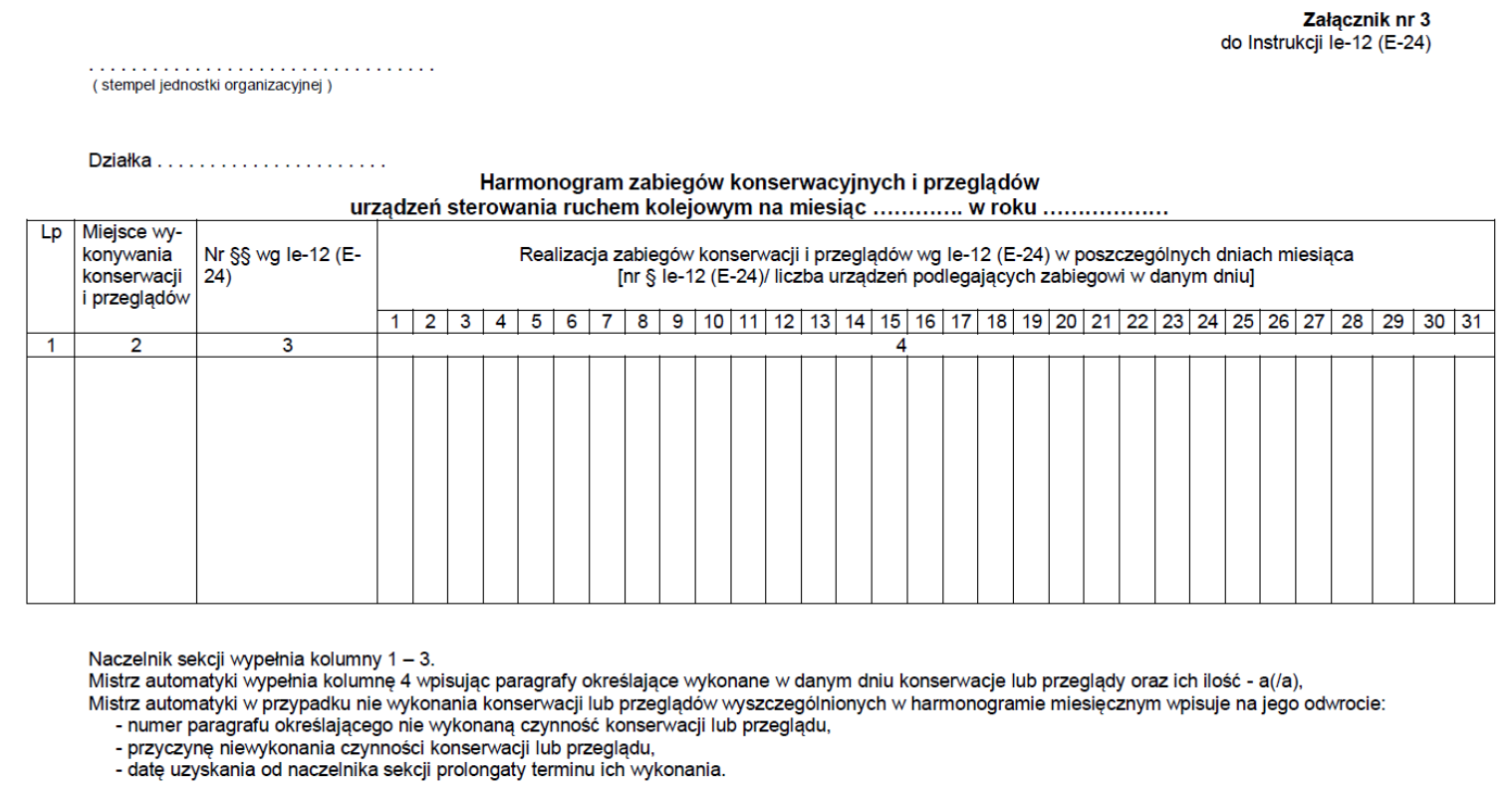 Zrzut ekranu przedstawia skan dokumentu składającego się z tabeli i pól do wypełnienia.