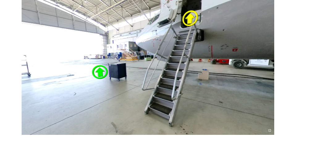 Zielona strzałka przejścia do poprzedniego widoku