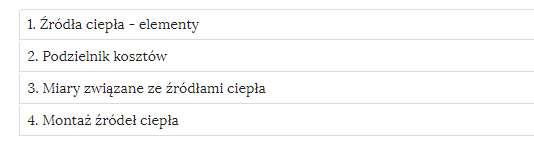 Grafika ukazuje przykładowy wygląd zakładek zawierających interaktywne materiały sprawdzające.