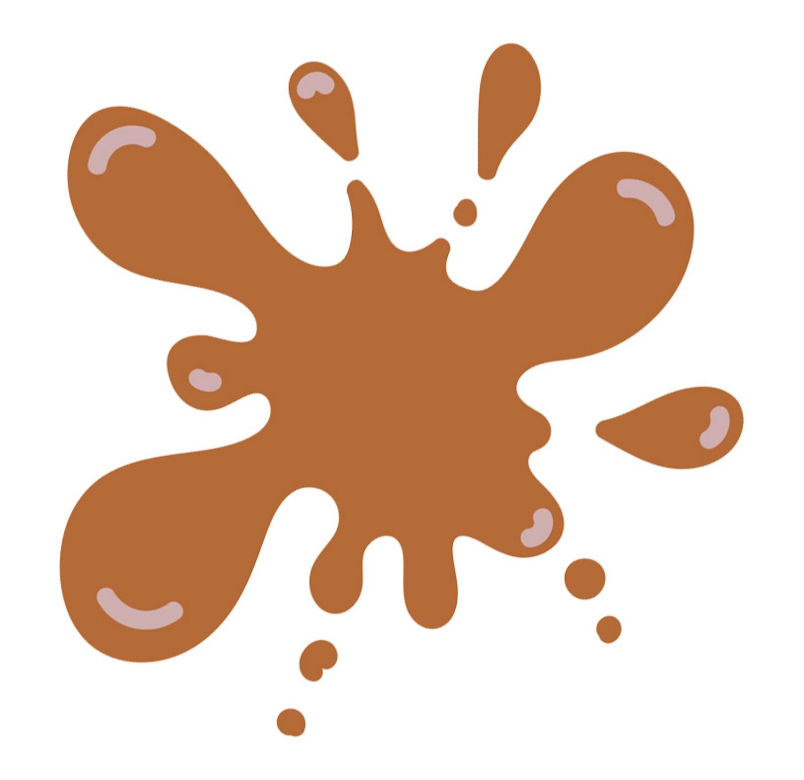 Ilustracja przedstawia brązową plamę