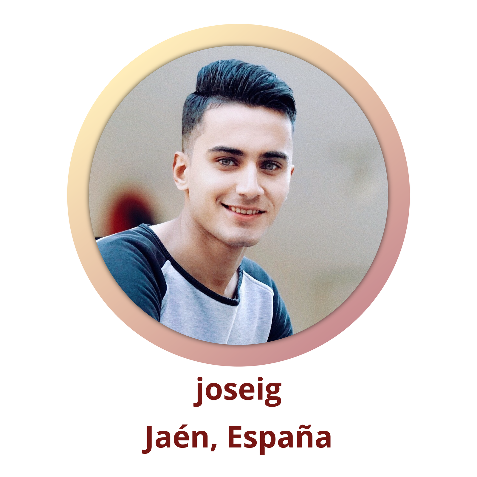 Zdjęcie podpisane joseig; Jaén, España przedstawia nastoletniego chłopaka o czarnych włosach. 