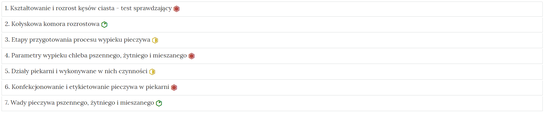 Grafika przedstawia widok ekranu interaktywnych materiałów sprawdzających.