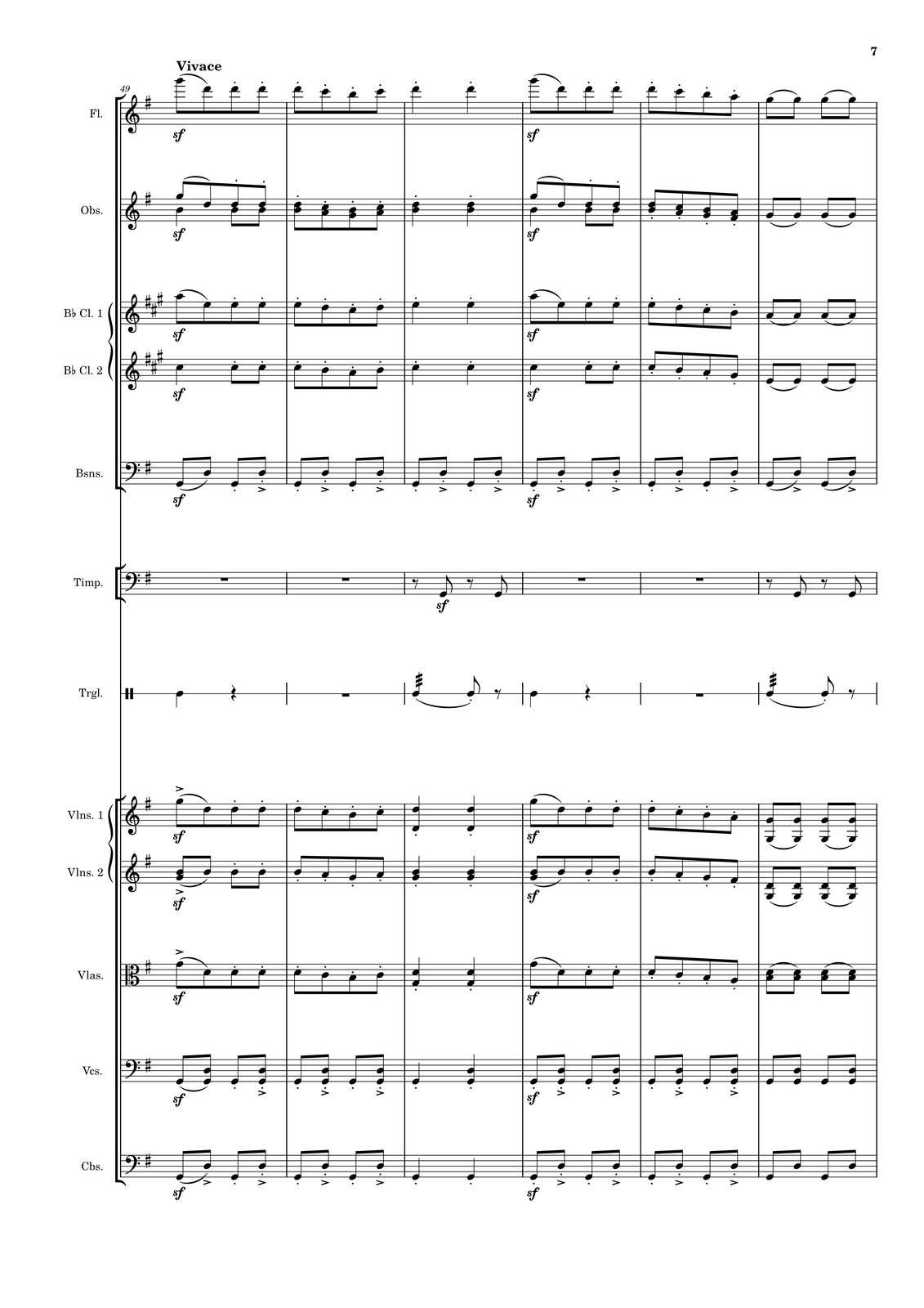 Ilustracja przedstawia stronę partytury utworu.