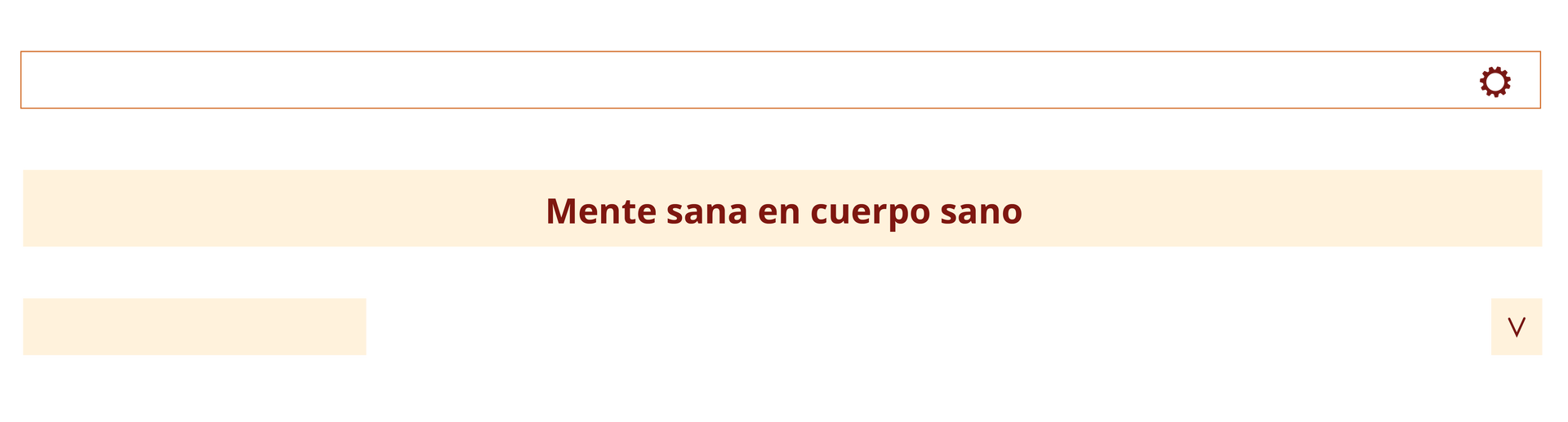 Ilustracja jest imitacją nagłówka bloga. Tytuł Mente sana en cuerpo sano.