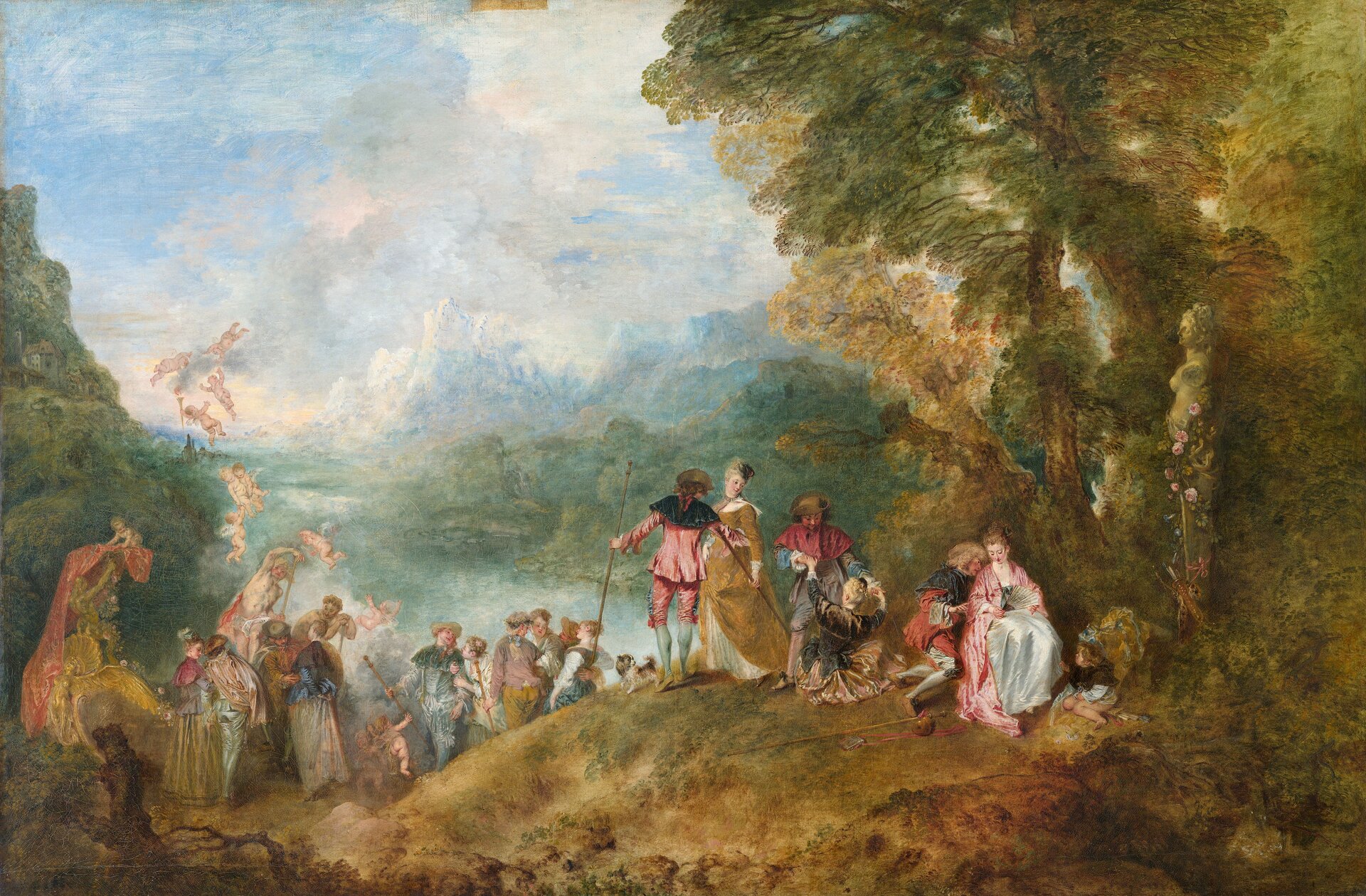 Antoine Watteau, „Odjazd na Cyterę”, 1717
