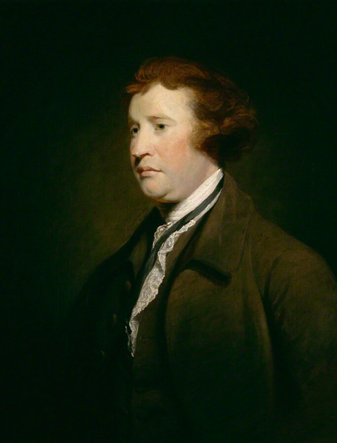 Obraz przedstawiający portret Edmunda Burke'a.