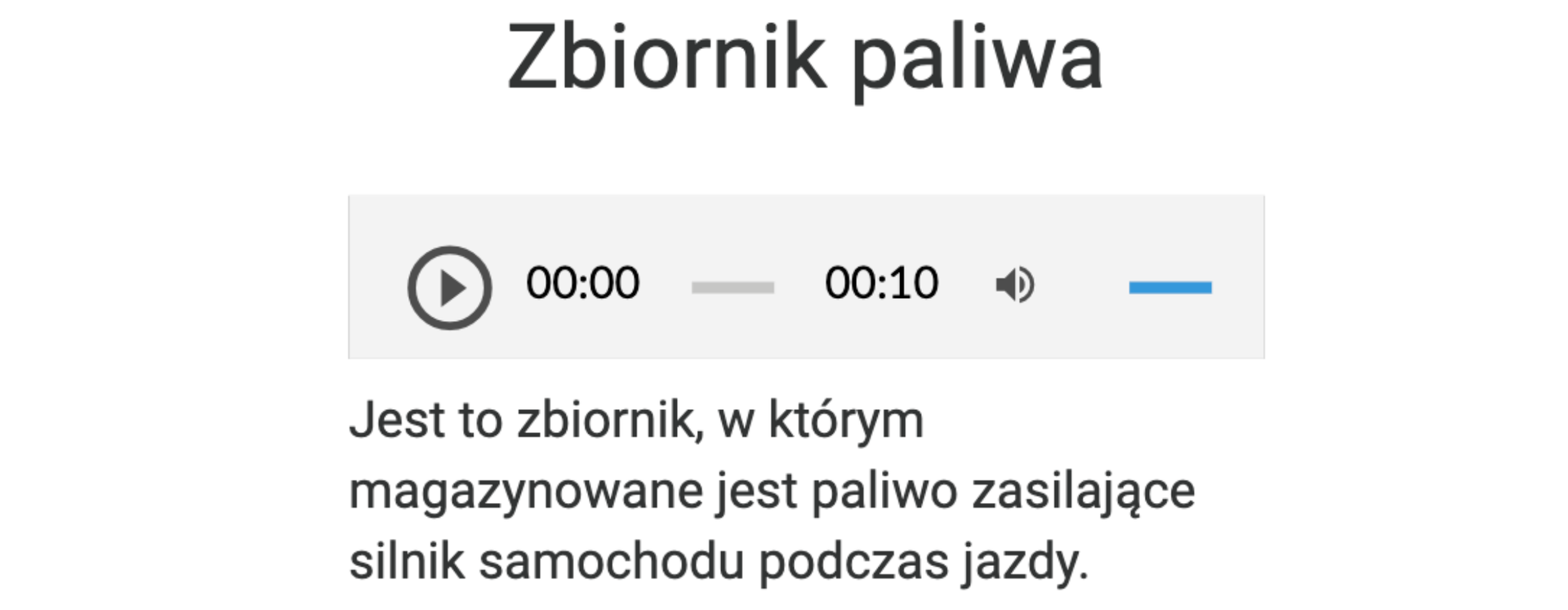 Zrzut ekranu przedstawia ramkę ilustracji interaktywnej, na której znajduje się tekst i nagranie dźwiękowe.