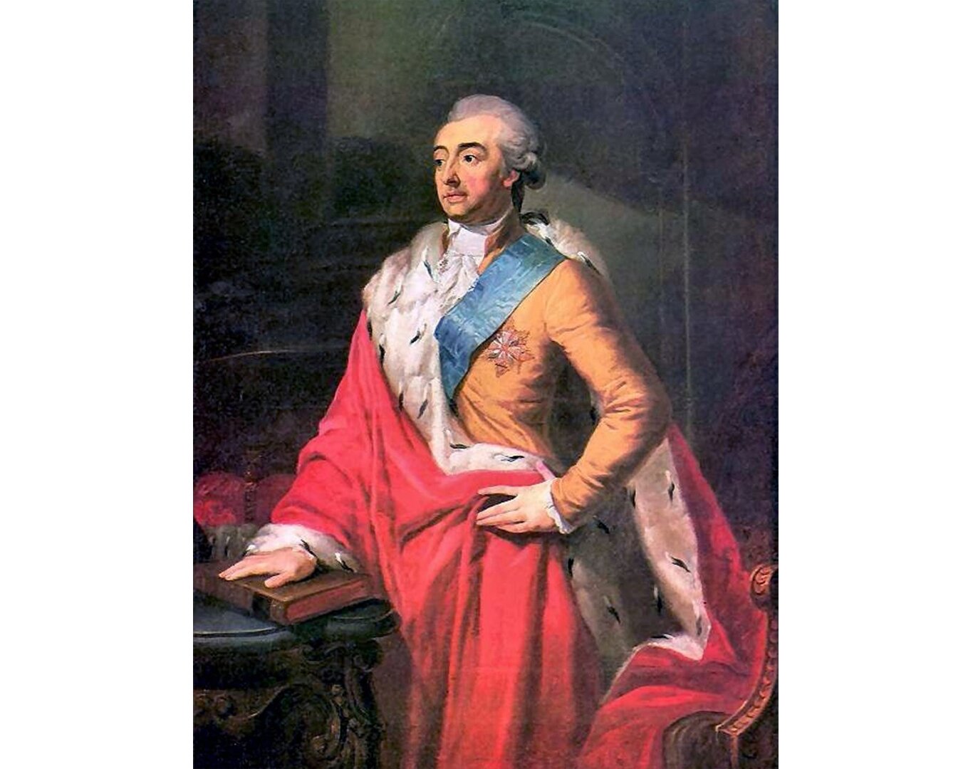 Obraz przedstawiający portret księcia Adama Kazimierza Czartoryskiego.