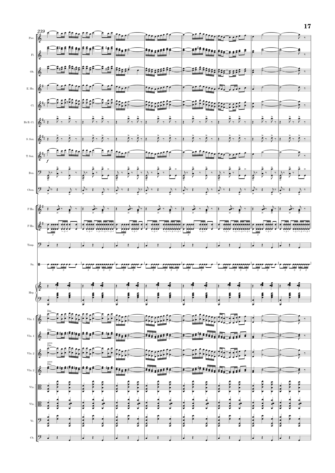 Ilustracja przedstawia stronę partytury utworu.