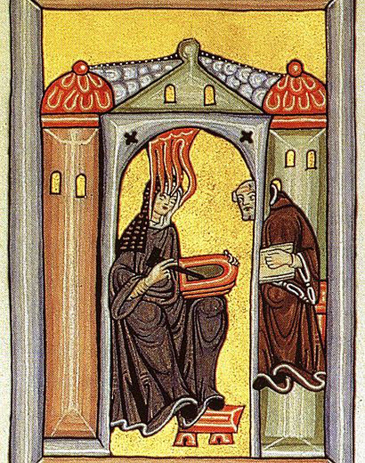Hildegarda z Bingen Hildegarda z Bingen Źródło: domena publiczna.