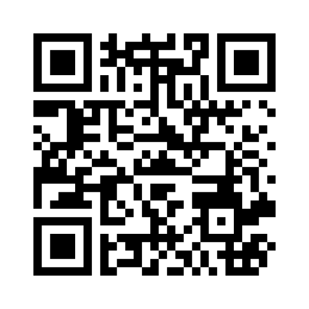 Czarno‑biały kod QR, poszczególne czarne kwardraciki układają we wzór w kształt kwadratu.