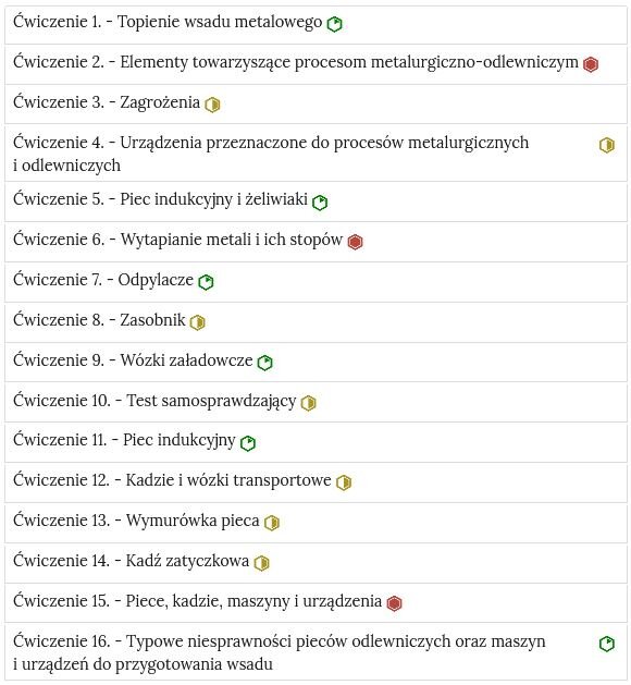 Zdjęcie przedstawia przykładowy wygląd zakładek zawierających interaktywne materiały sprawdzające.