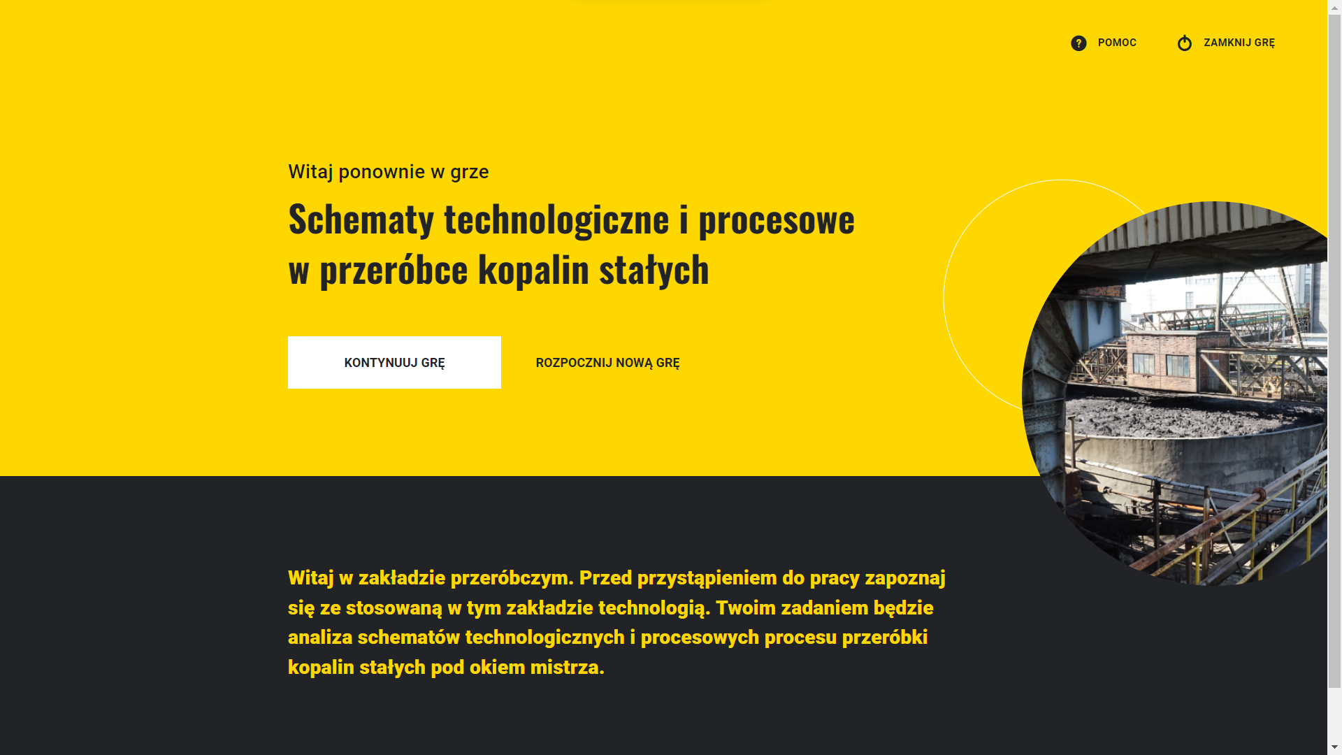 Ilustracja przedstawia ekran powrotu do gry