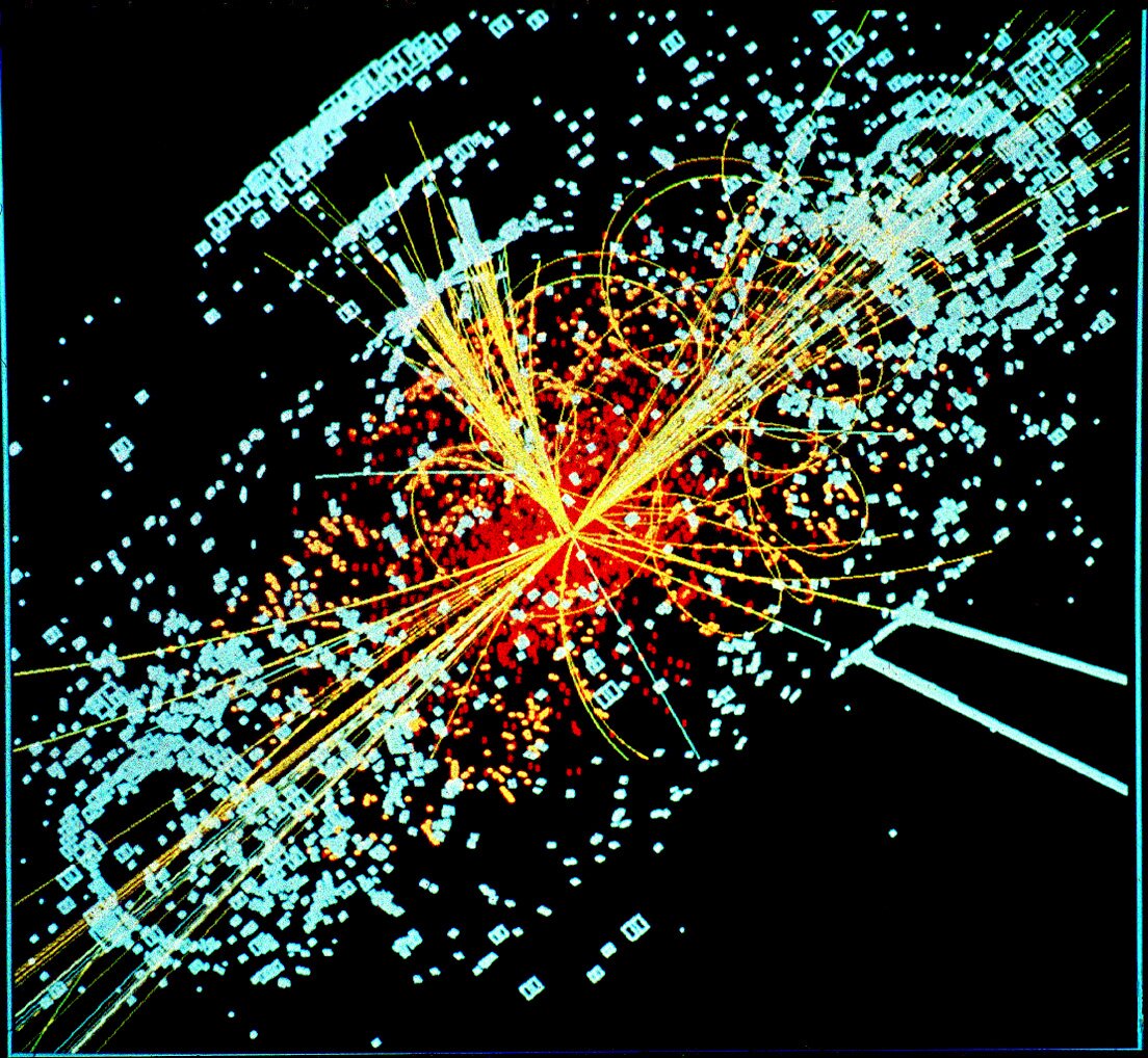 Zdjęcie przedstawia skupienie cząsteczek i ich rozchodzenie się w przestrzeni.