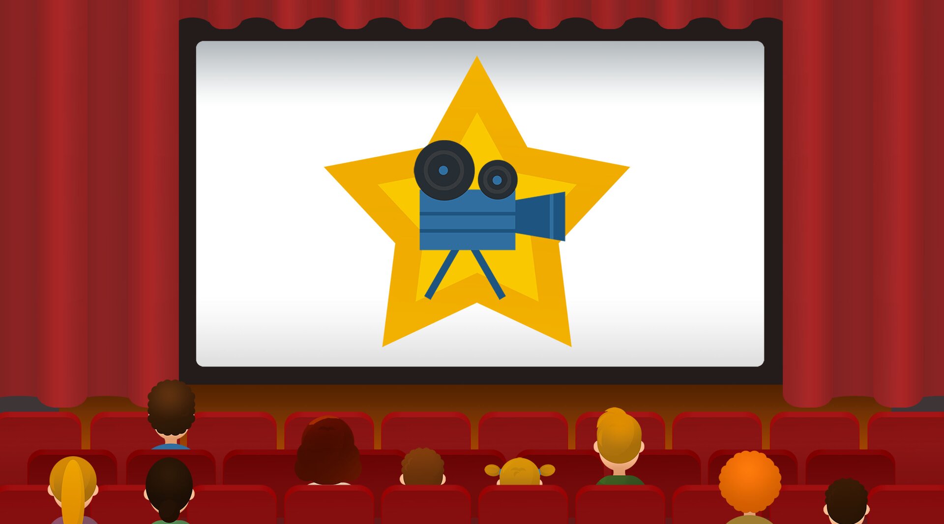 Na ilustracji znajduje się sala kinowa.