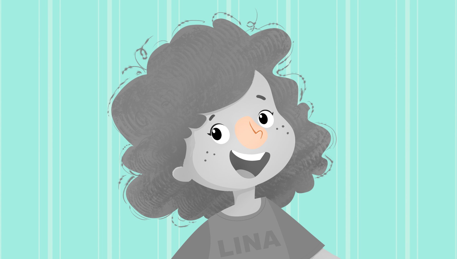 Ilustracja przedstawia twarz z zaznaczonym nosem.