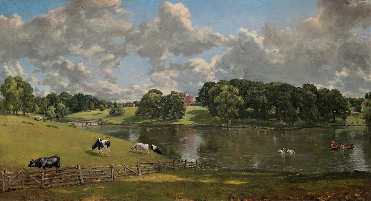 Park w Wivenhoe Źródło: John Constable, Park w Wivenhoe, 1816, olej na płótnie, National Gallery of Art, Waszyngton, domena publiczna.