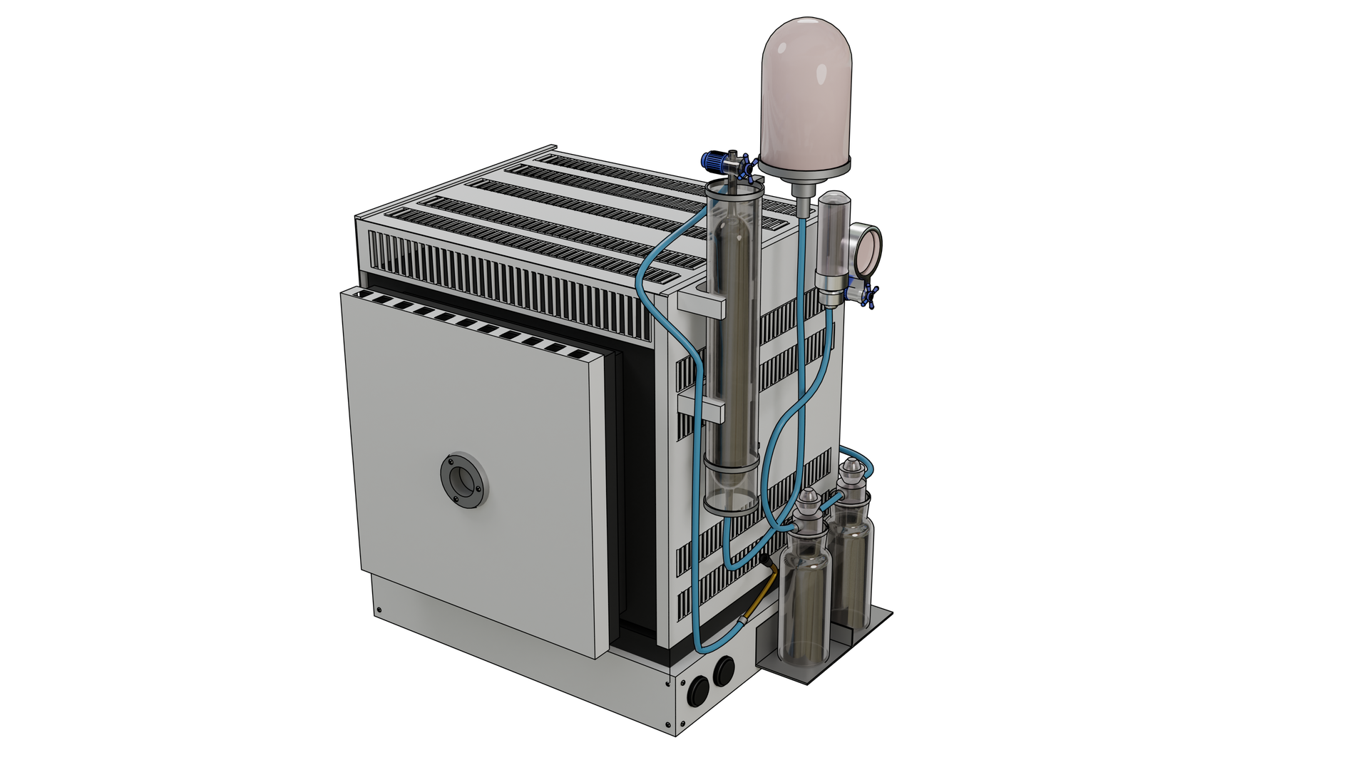 Piec rurowy z wyposażeniem do badań gazotwórczości mas formierskich