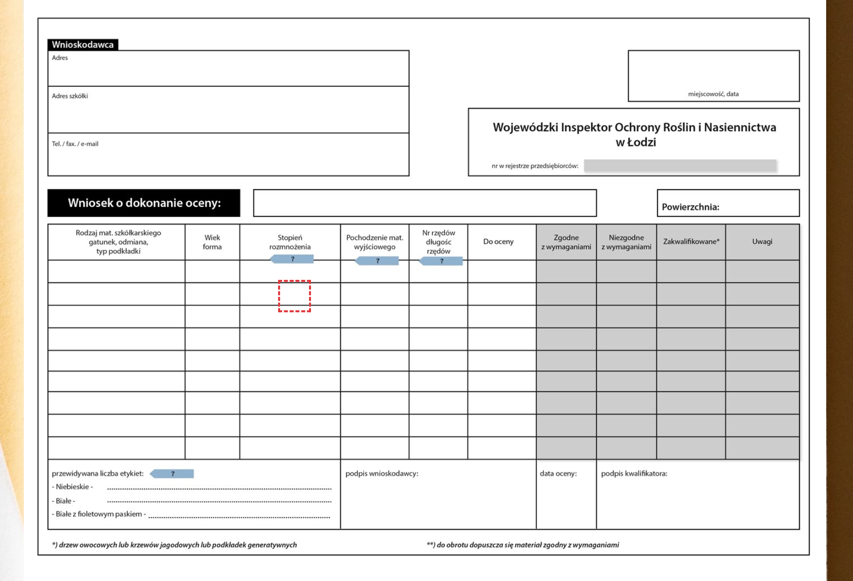 Fragment przykładowej dokumentacji z aktywnym ćwiczeniem (zaznaczonym czerwoną ramką)