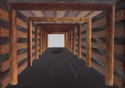 Obudowa drewniana - obudowa złożona (wiązanie niemieckie, na ciśnienie z góry)