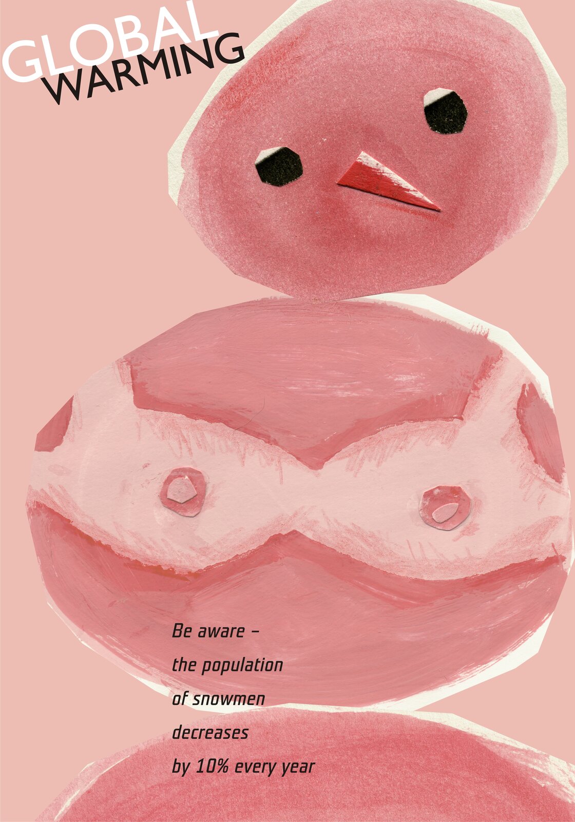 Ilustracja przedstawia projekt Joanny Frydrychowicz‑Janiak i Krzysztofa Skrzypczyka. Ukazuje ona różowego bałwanka, w stroju kąpielowym.