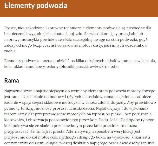 Na grafice przykładowy widok rozdziału e‑booka z tytułem i fragmentem opisu wybranej części.