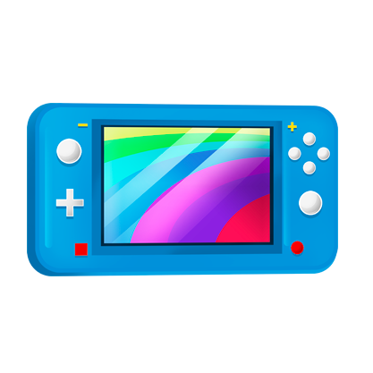 Ilustracja przedstawia konsolę do gier