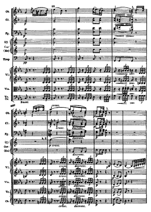 II część III Symfonii Es‑dur op. 55 „Eroica” Ludwiga van Beethovena - zapis nutowy, strona 2.
