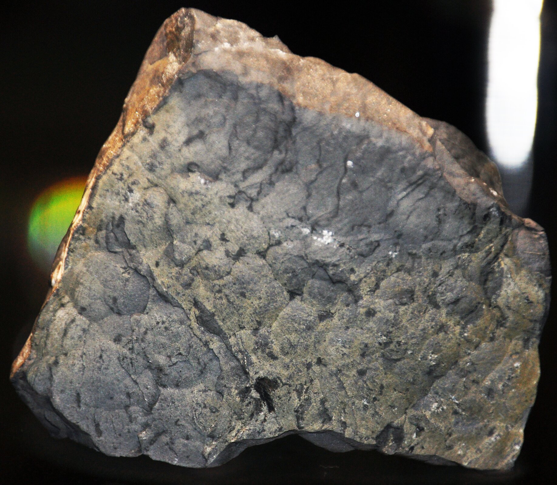 Na zdjęciu jest kawałek szarej skały. 