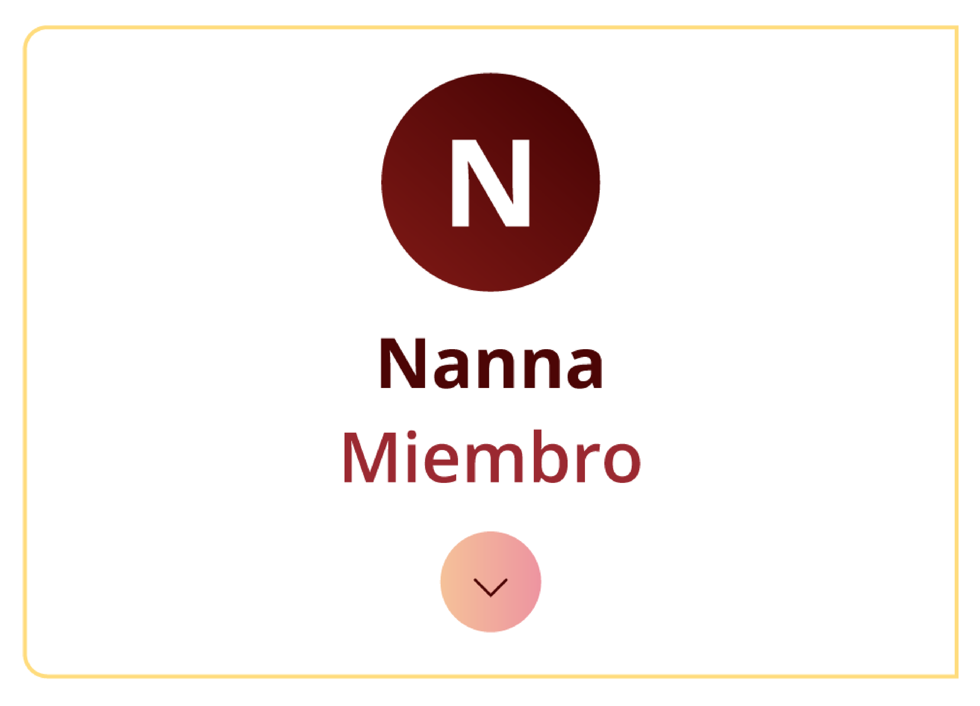 Grafika z nazwą użytkownika umieszczającego wpis na forum. Na grafice znajduje się kolejno: pierwsza litera nazwy użytkownika w kółku – N. Nazwa użytkownika Nanna oraz ikona parafki.