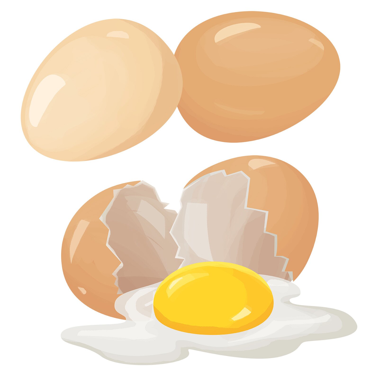 Ilustracja przedstawia jajka.