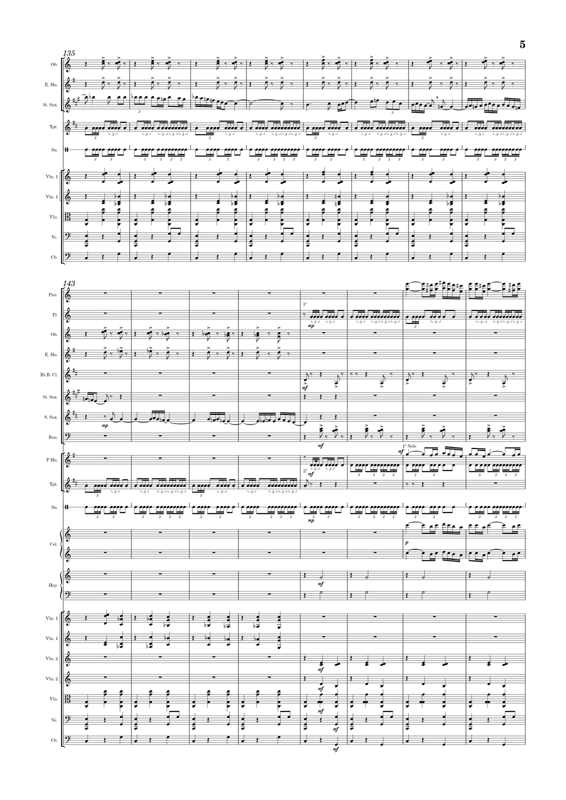 Ilustracja przedstawia stronę partytury utworu.