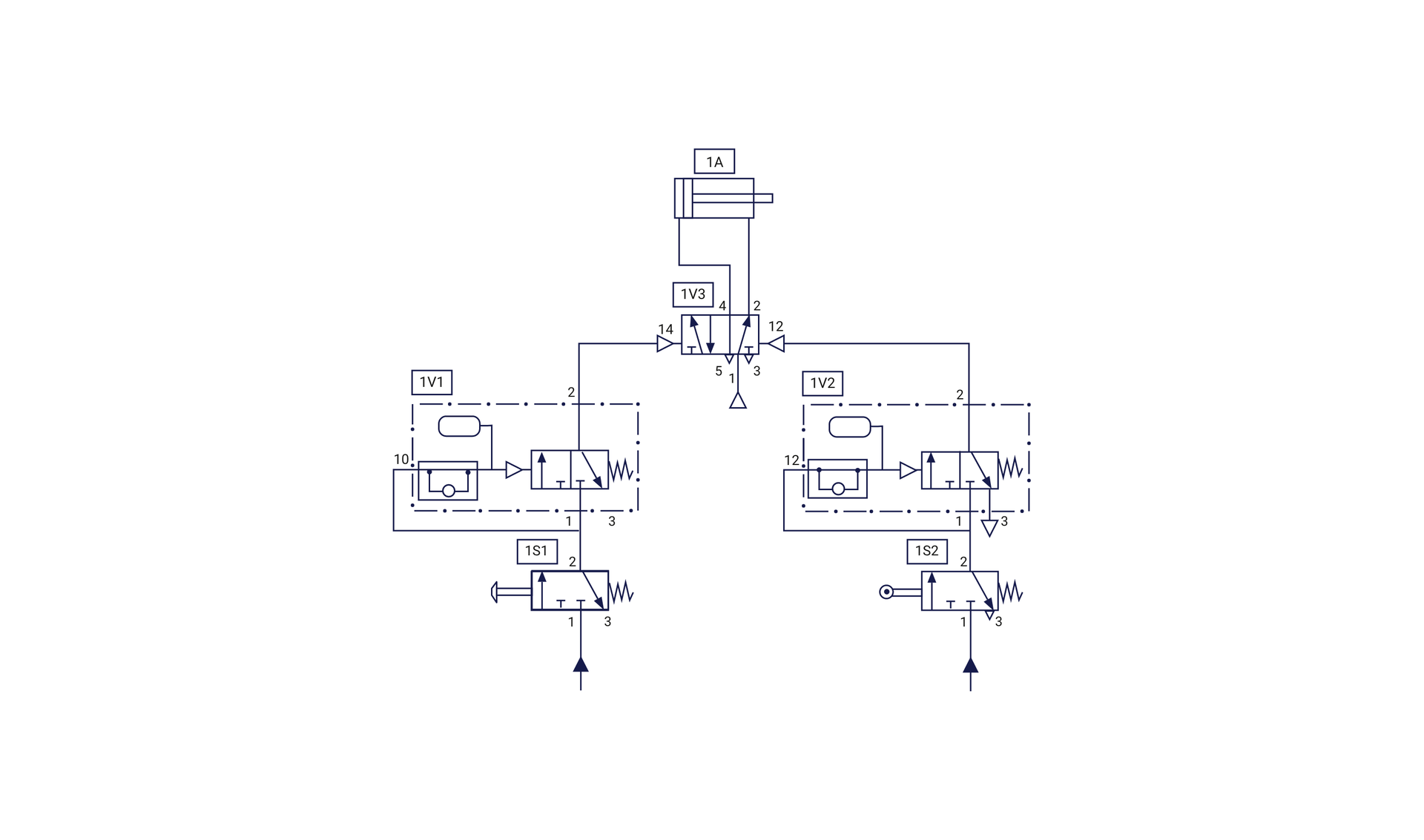 Przykład zastosowania zaworów czasowych w układzie sterowania
