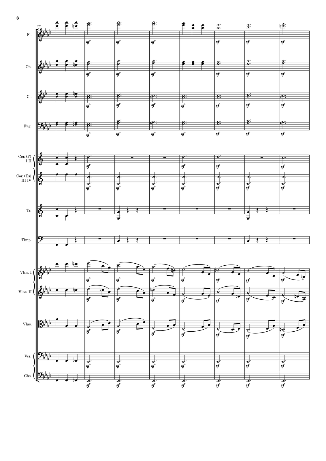 Ilustracja przedstawia stronę partytury utworu.