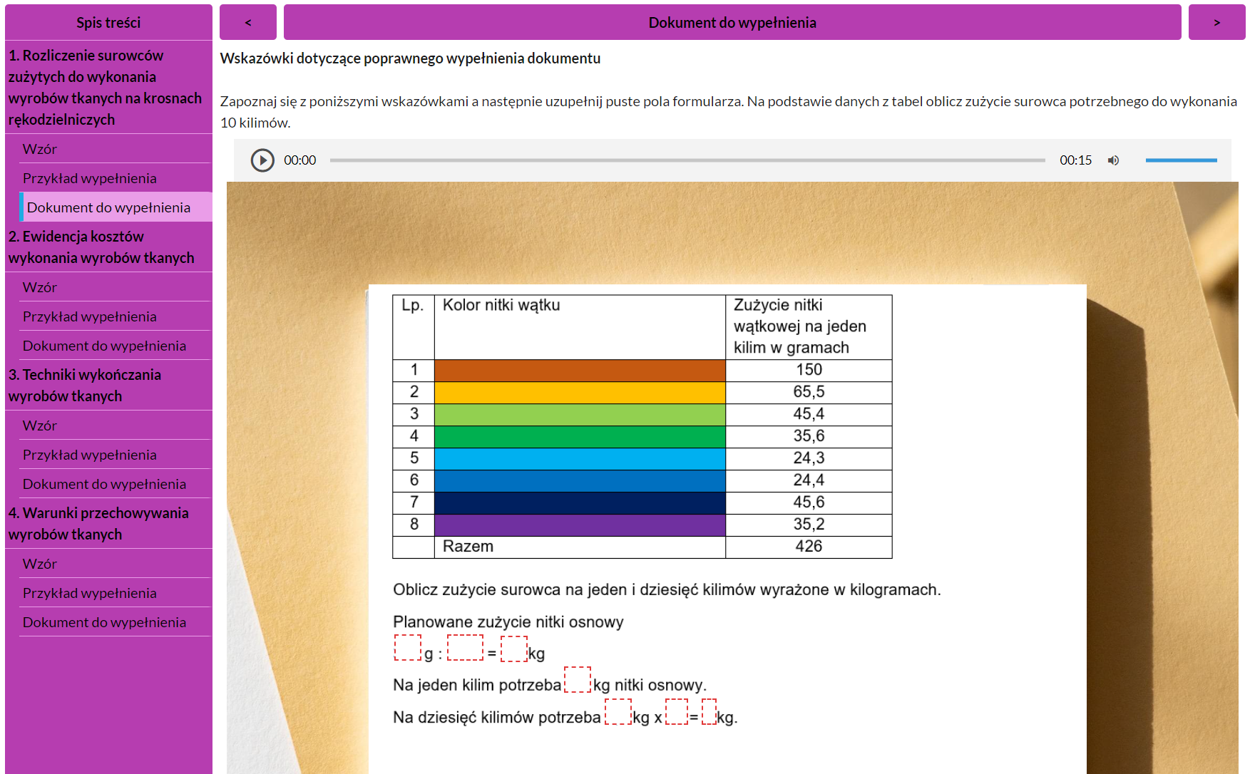 Przykładowy dokument do wypełnienia