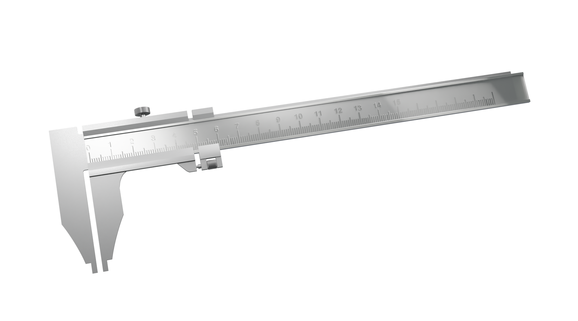 Na grafice przedstawiono suwmiarkę. Typowa suwmiarka zbudowana jest z prowadnicy i suwaka (stąd nazwa urządzenia) oraz elementów pomiarowych (szczęk, głębokościomierza). Każdy model zaopatrzony jest w element pomiarowy.