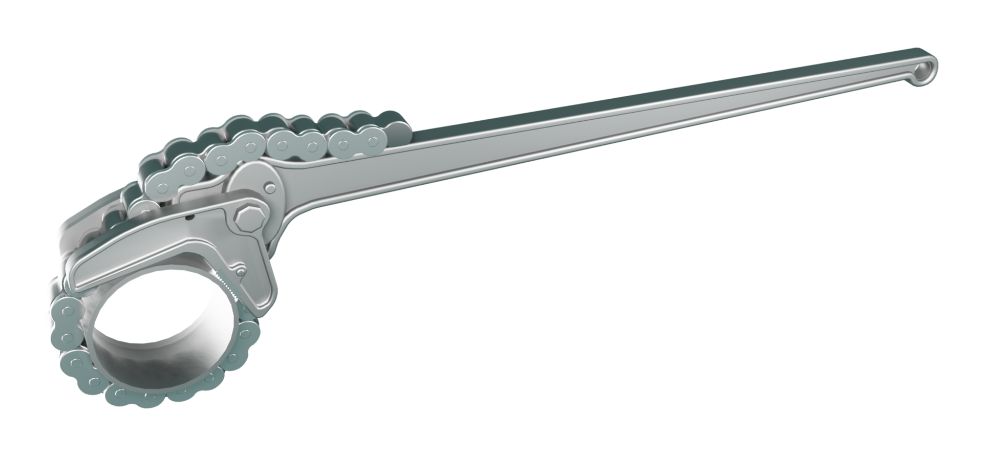 Klucz służący do rur wydobywczych.