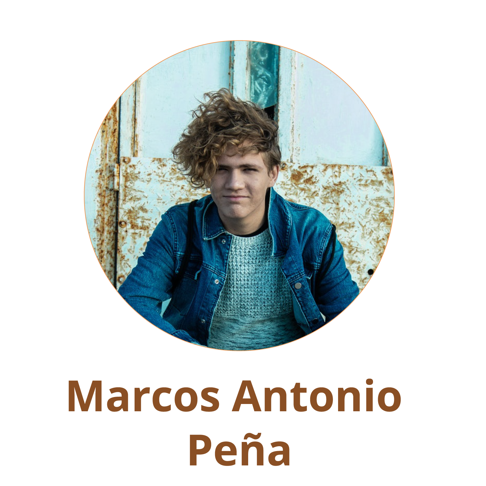 Zdjęcie chłopaka z podpisem: Marcos Antonio Peña