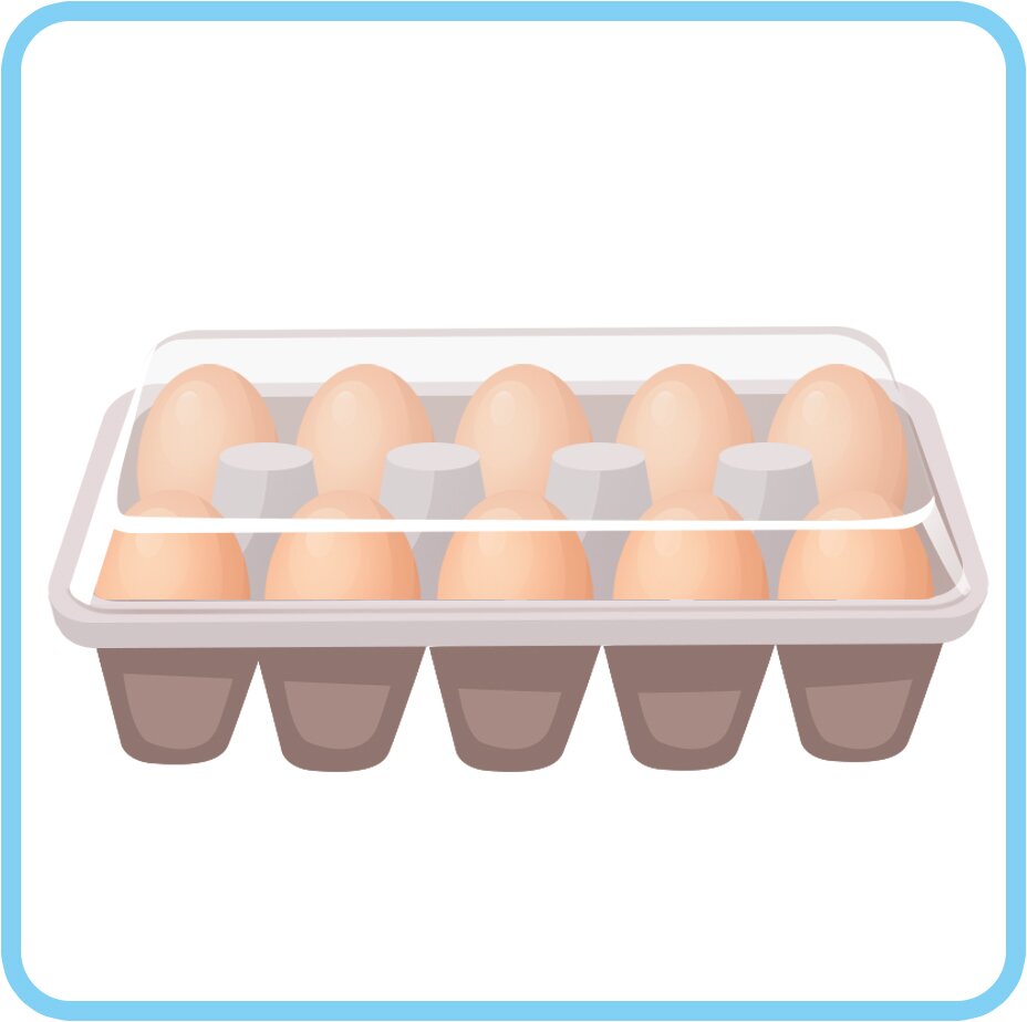 Ilustracja przedstawia jajka.