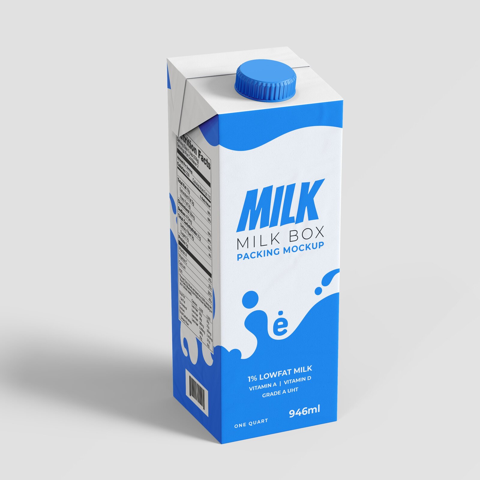Ilustracja przedstawia karton mleka.