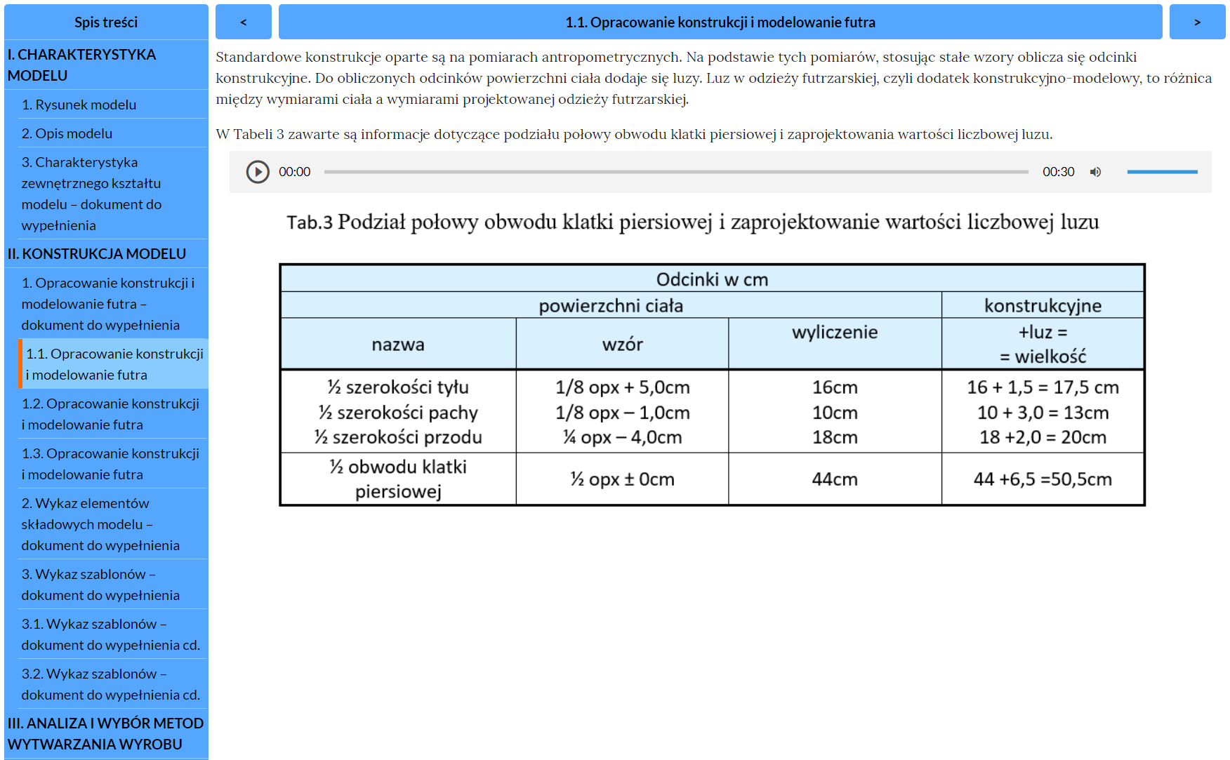 Widok ogólny przykładu wypełnienia dokumentu