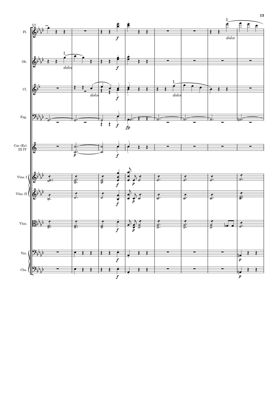 Ilustracja przedstawia stronę partytury utworu.