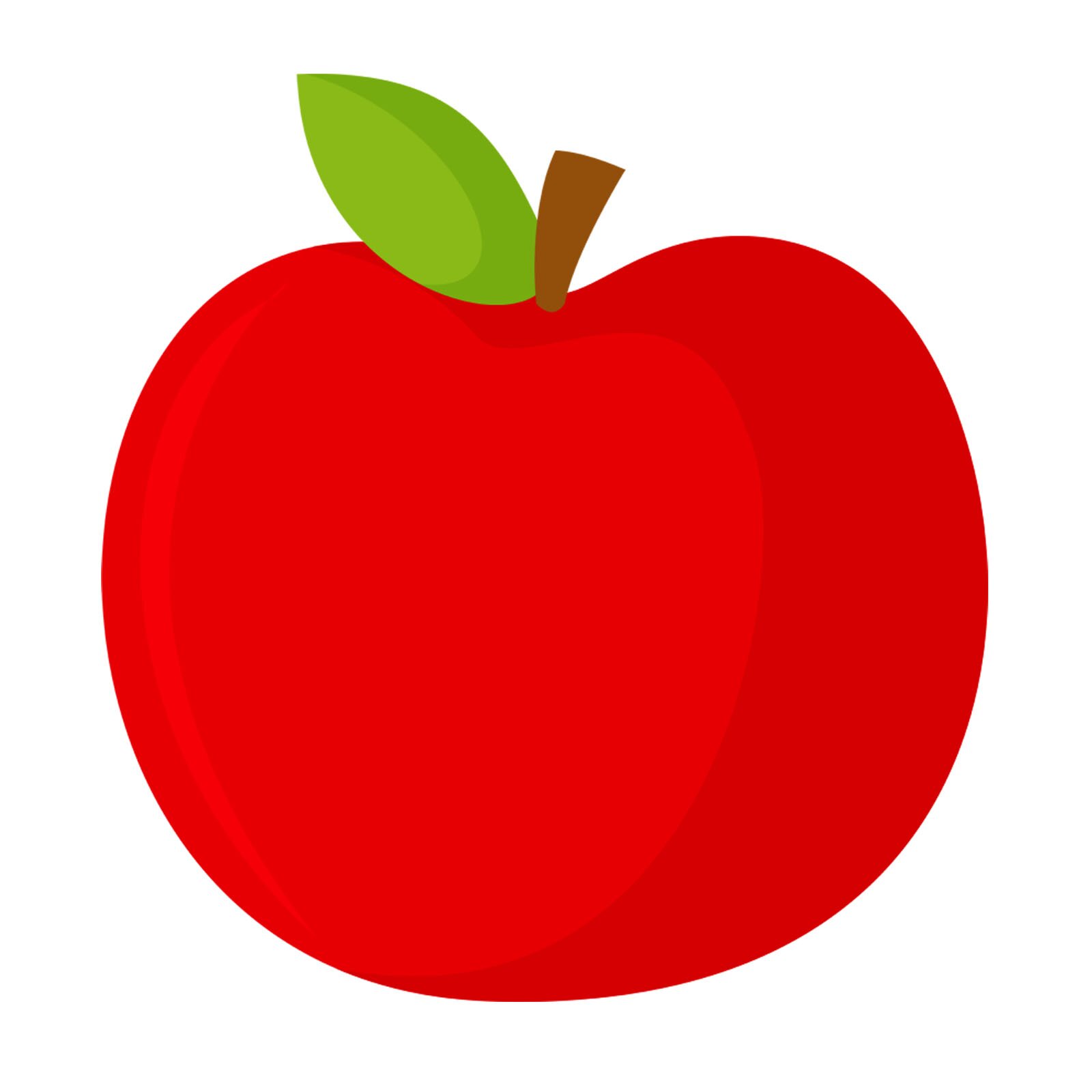 Ilustracja czerwone jabłko. 