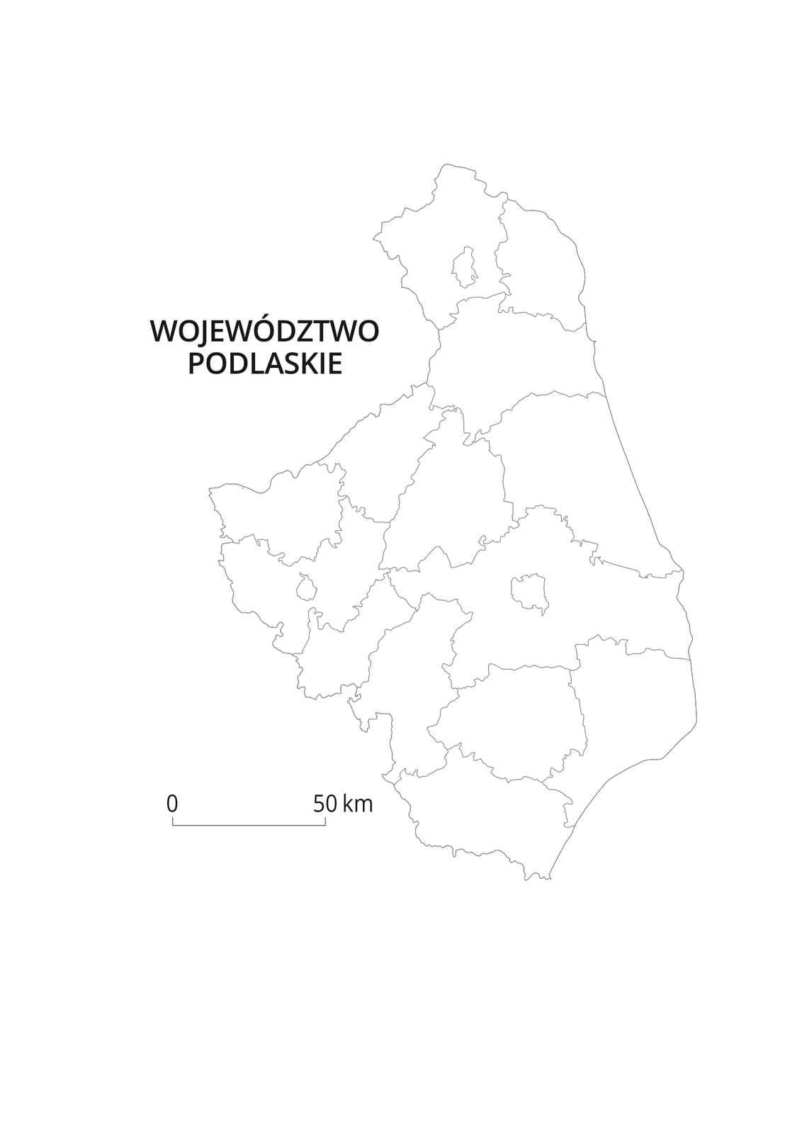 Mapy konturowe województw