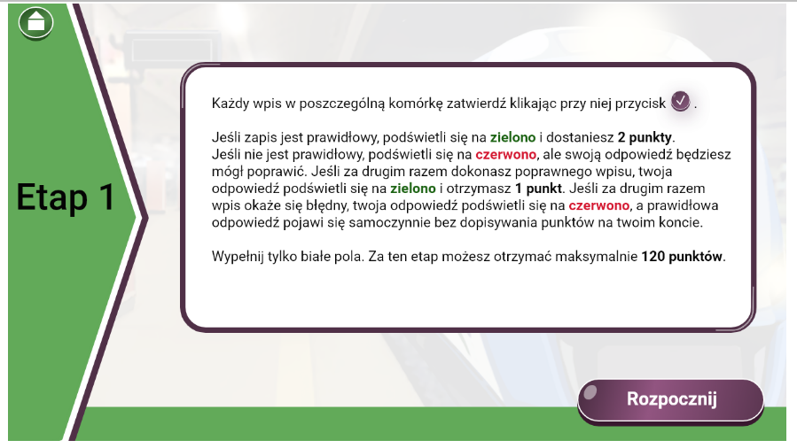 Przykładowy ekran gry