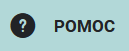 Ilustracja przedstawia przycisk otwierania pomocy. Jest to pytajnik w czarnym kółku i obok napis "Pomoc"