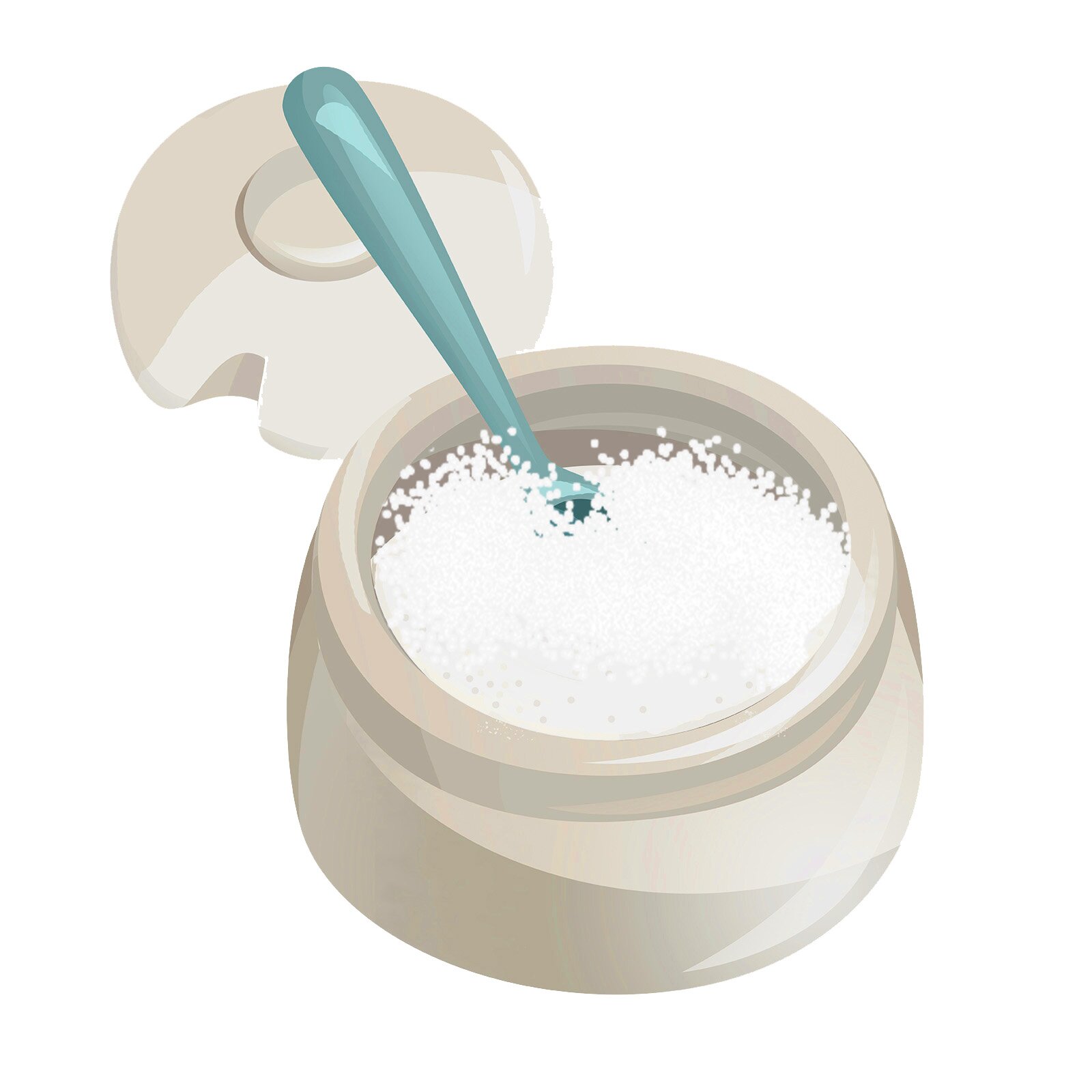 Ilustracja przedstawia cukier.