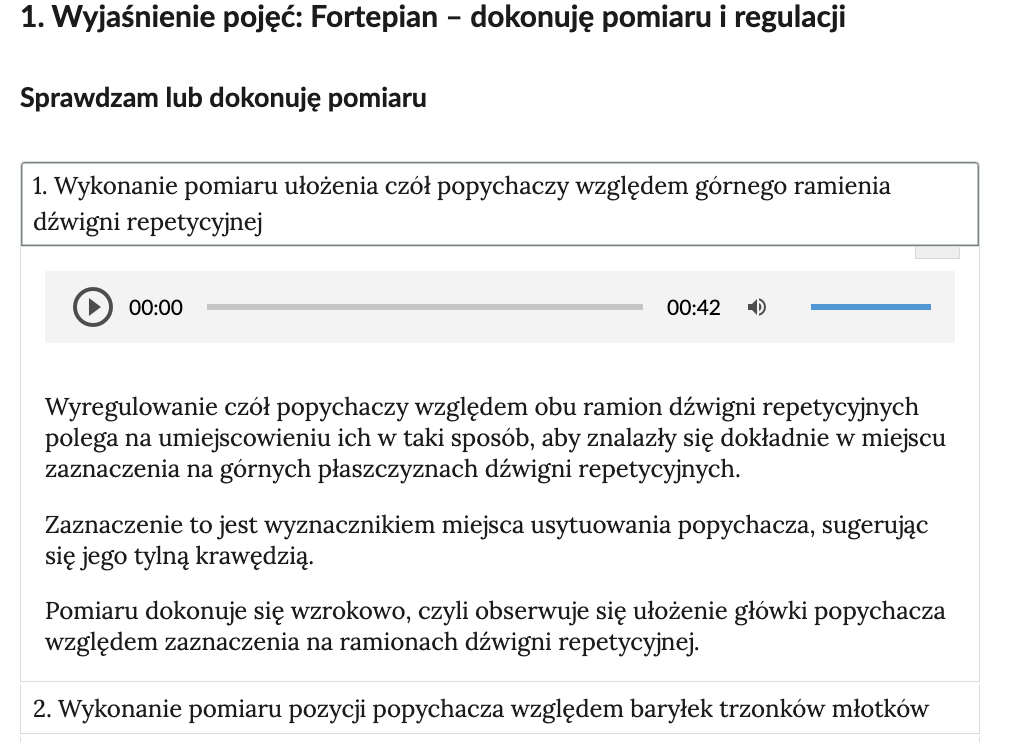 Grafika przedstawia widok przykładowej zakładki z mapy myśli.