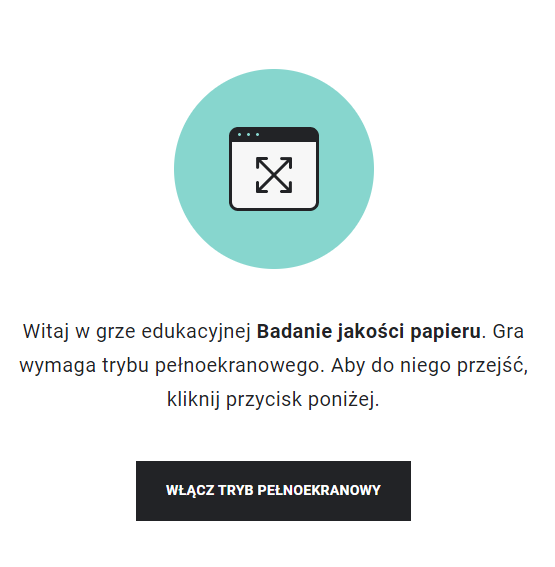 Przykładowy widok ekranu startowego gry